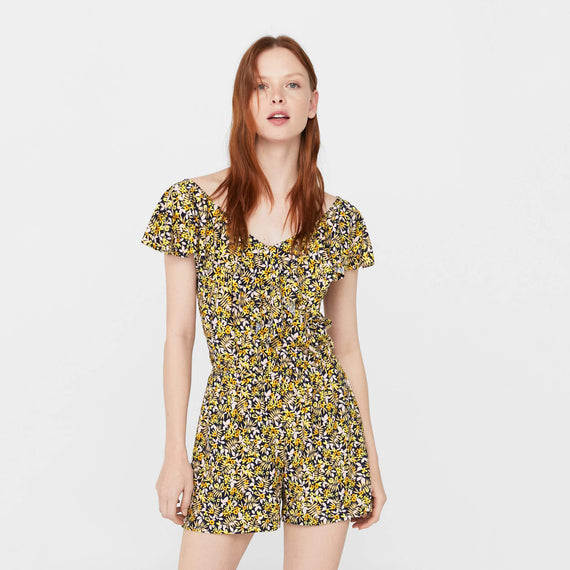 Floral Short Jumpsuit