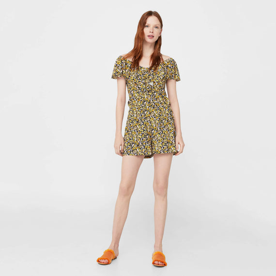 Floral Short Jumpsuit